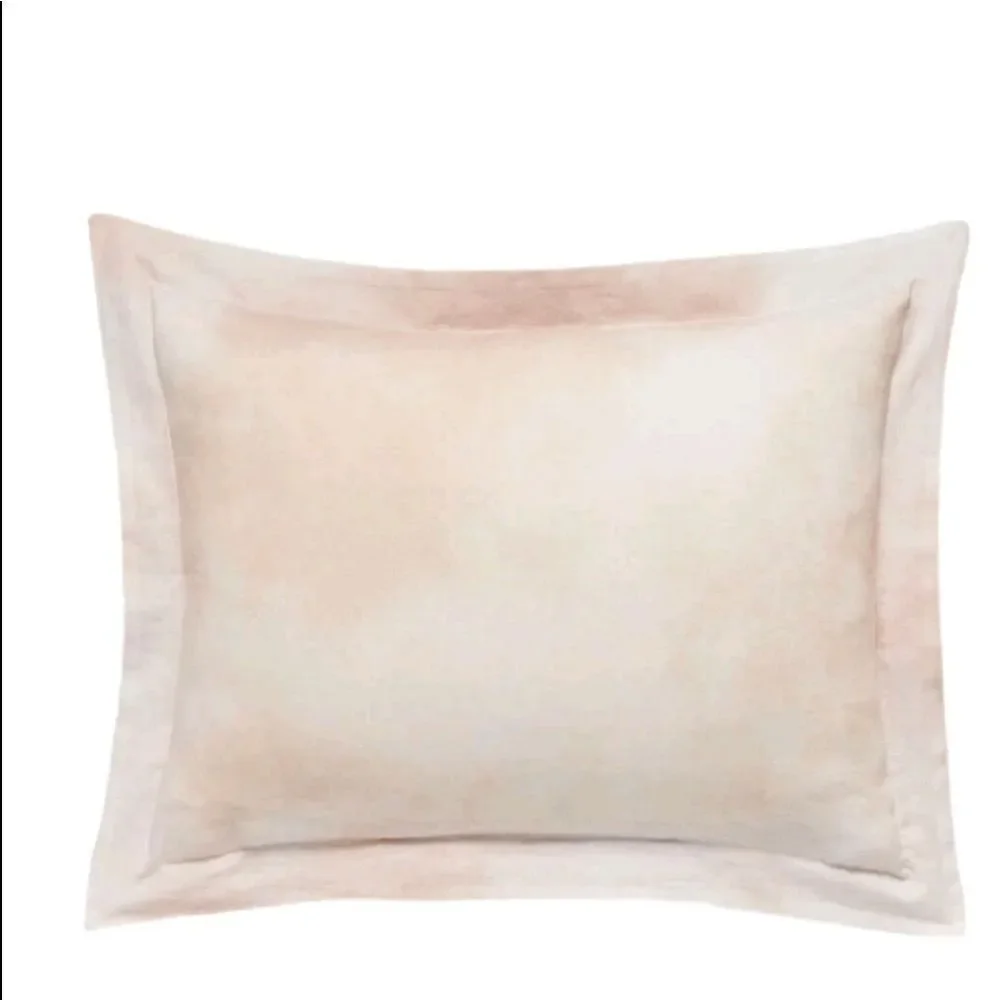 Splendid Pink And White Linen And Cotton Duvet Cover King Size Almafi Marble